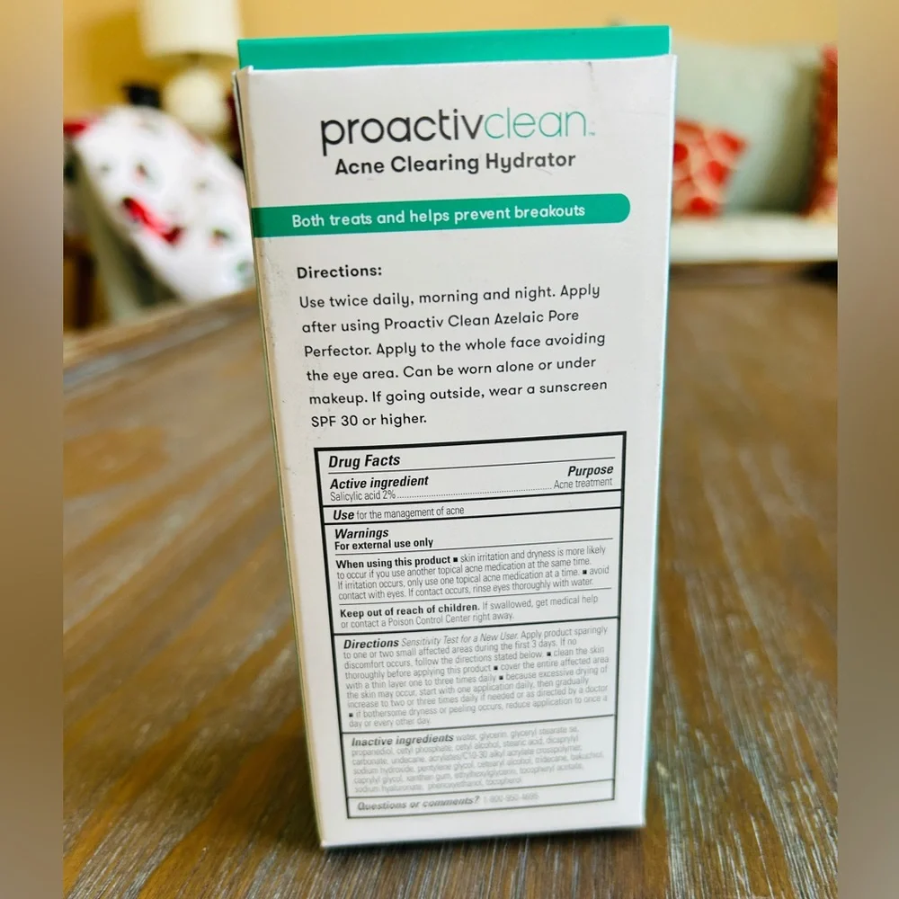Proactiv Clean Acne Clearing Hydrator NWT 3 fl oz Salicylic Acid